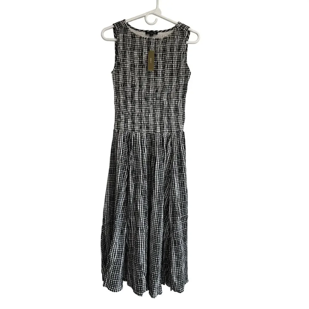 J.Crew Lina midi dress in gingham PS